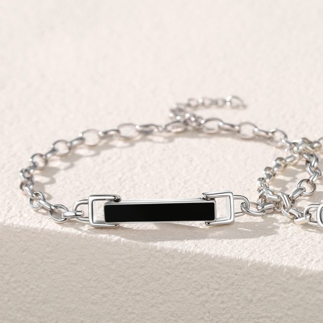 925 Sterling Silver Couple Bracelet for men