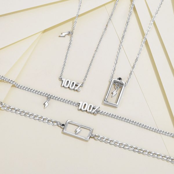 couple bracelets in 925 Sterling Silver With 100% Charged