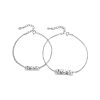 925 Sterling Silver Couple Bracelet With Love U letter
