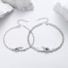925 Sterling Silver Couple Bracelets With Evil Eye
