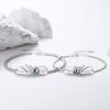 925 Sterling Silver Couple Bracelets With Evil Eye