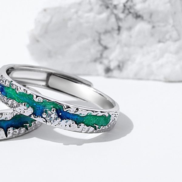 Aurora 925 Sterling Silver Ring For Couple