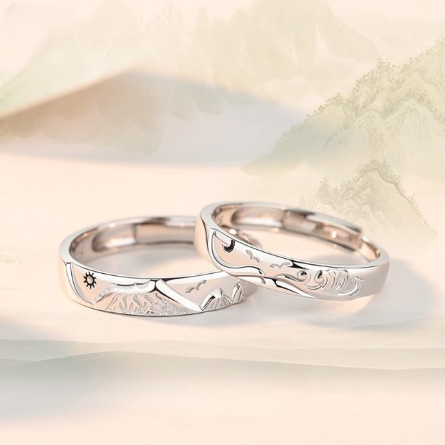 925 Sterling Silver Rings for Couple