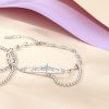 925 Sterling Silver Couple Star Sign Bracelet for women