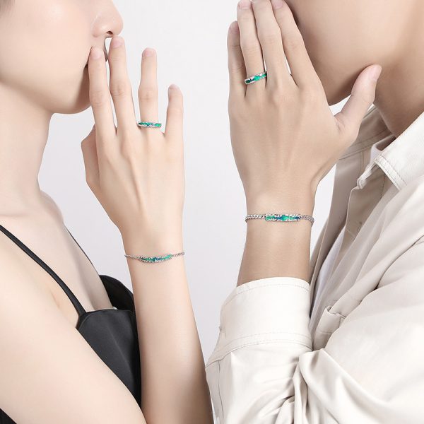 925 Sterling Silver Aurora Ring For Couple