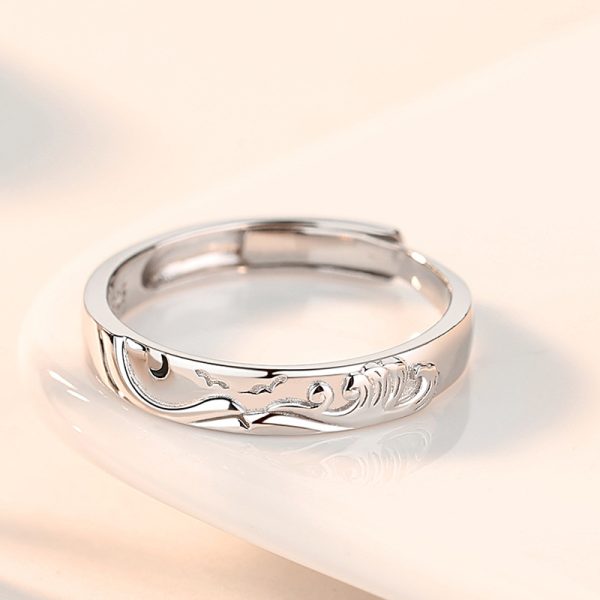 925 Sterling Silver couple Rings for men