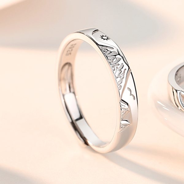 925 Sterling Silver couple Rings for women