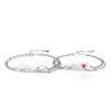 925 sterling silver heartbeat bracelet for couples