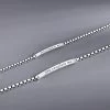 Couple Bracelet Sterling Silver Box Chain Bracelet detail view image