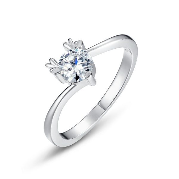 Couple Ring Sterling Silver With Fawn Ring - Image 4