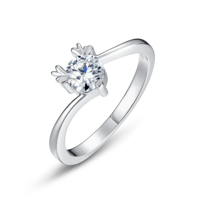 Couple Ring Sterling Silver With Fawn Ring women ring2
