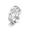 Couple Ring Sterling Silver With Lovebirds blank view