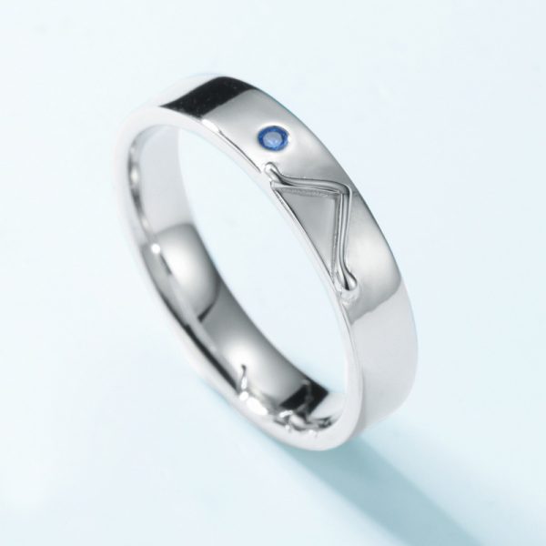 Couple Ring Sterling Silver With Lovebirds - Image 5