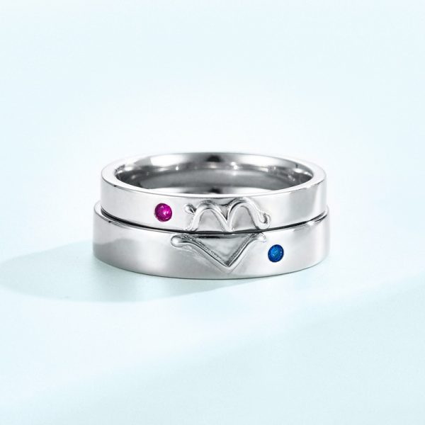 Couple Ring Sterling Silver With Lovebirds video thumbnail