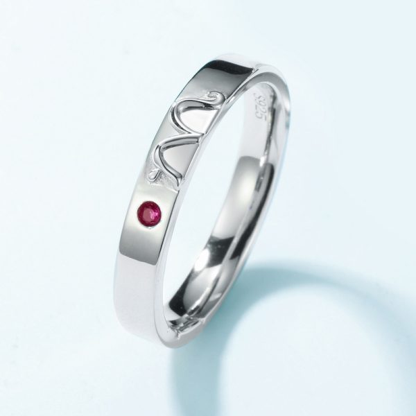 Couple Ring Sterling Silver With Lovebirds - Image 4