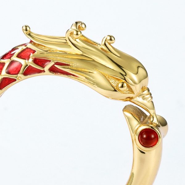 Couple Ring Sterling Silver With Phoenix head view