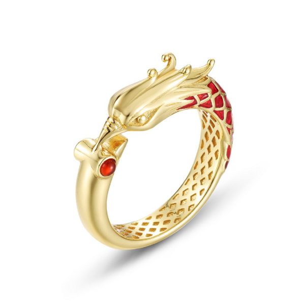 Couple Ring Sterling Silver With Dragon Phoenix - Image 6