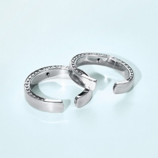 Couple Ring Sterling Silver With Timeless Love