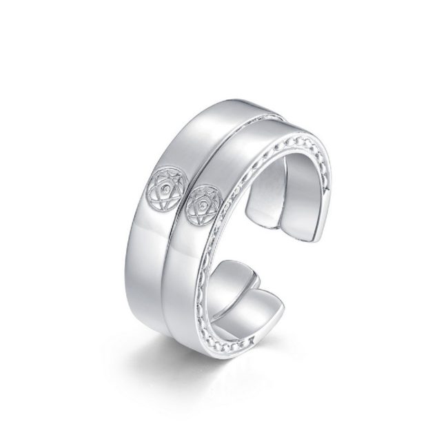 silver ring for couples
