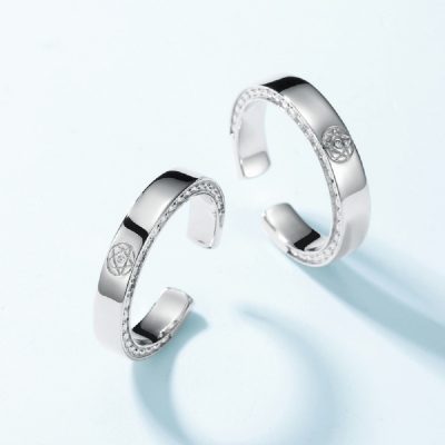 Couple Ring Silver With Timeless Love