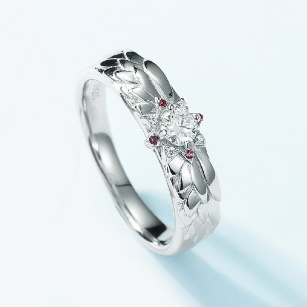 Diamond Couple Ring Sterling Silver With Dragon And Phoenix Wedding Rings - Image 3