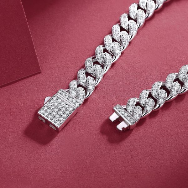 Pandora Timeless Sterling Silver Pavé Cuban Chain Bracelet