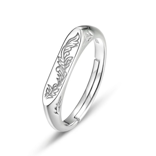 Sterling Silver Couple Ring For men