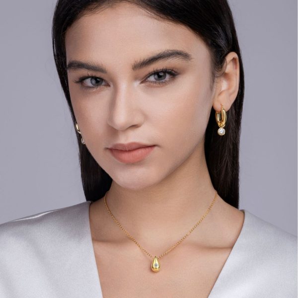 925 Sterling Silver Necklace For Women With 3mm Diamond Pendant
