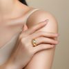 Sterling Silver Rings For Women With Oval Diamond Wear View