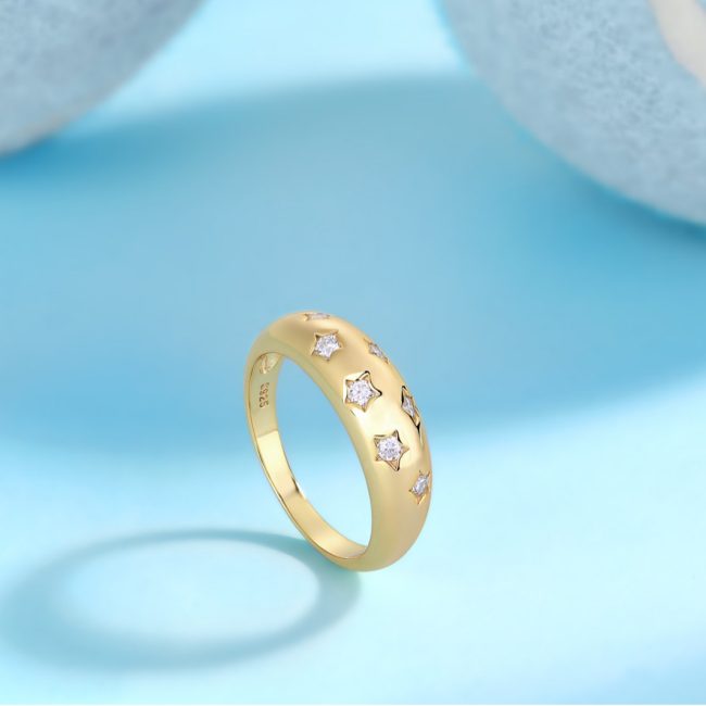 925 Sterling Silver Rings Women with Luxury Wedding Ring