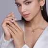 Women's Sterling Silver Rings With 4mm Diamond
