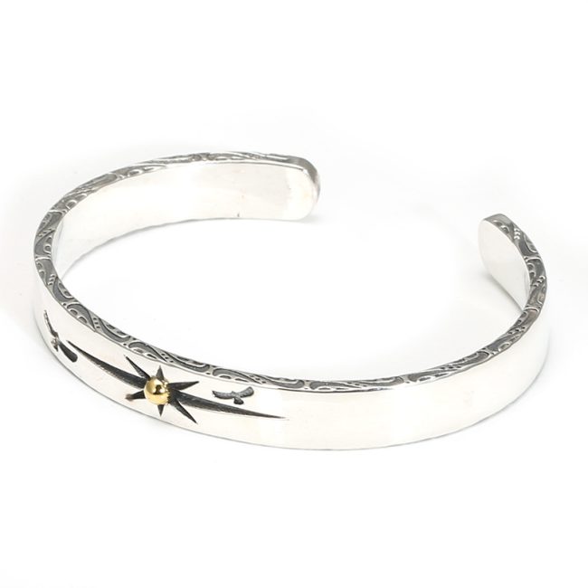 925 sterling silver bangle bracelet, weight: 27.3 grams.
