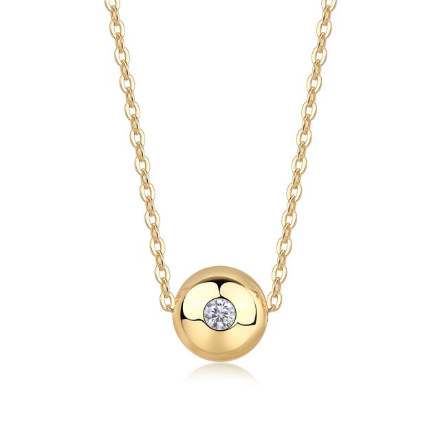 925 Sterling Silver Bead Pendant Necklace For Women - Image 5