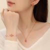 925 Sterling Silver Cats Eye Stone Necklace