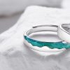 925 Sterling Silver Couple Aurora Rings for women