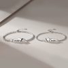 925 Sterling Silver Couple Bracelets Of Mountain, Couples' same design