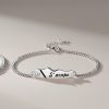925 Sterling Silver Couple Bracelet Of Mountain for women