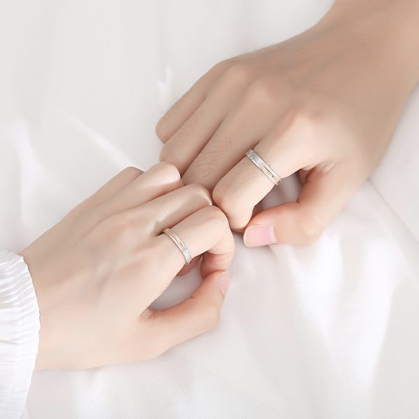 925 Sterling Silver Couple Rings With Star video thumbnail