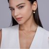 Women's Sterling Silver Necklace Paperclip pendant