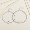 Couple Bracelet Silver Of Crown, made of 925 sterling silver