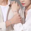 925 Sterling Silver Couple Bracelet Of Mountain Wear view