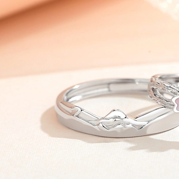 Sakura Rings In 925 Sterling Silver For Couples, men's ring,