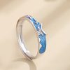 Silver Couple Rings Of Deer Antler ring