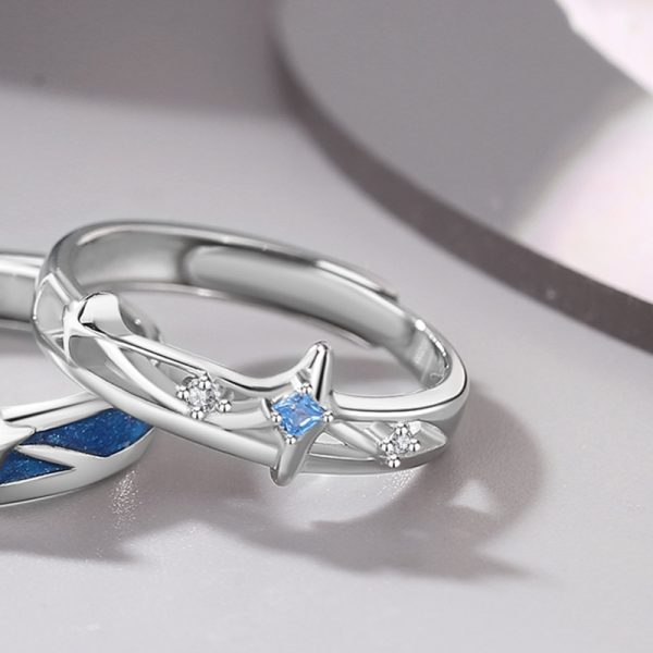 Star Sterling Silver Rings For women