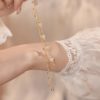 Sterling Silver Bead Bracelet With Double Layer for women