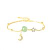 Sterling Silver Bead Bracelet With jade Bead