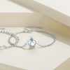 Sterling Silver Couple Bracelet Of Crown For Women