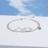 Sterling Silver Couples Love Knot Bracelet for men