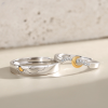 Sterling Silver Couples Bracelets With Engraved Sun And Moon video thumbnail