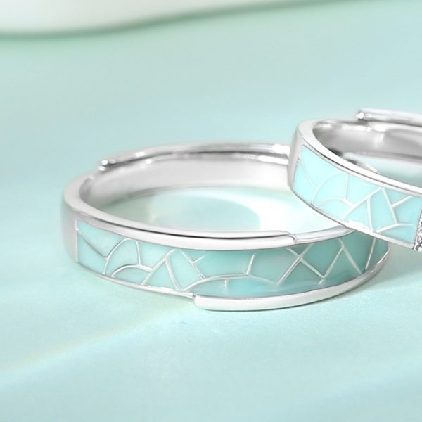 Sterling Silver Enamel Rings For Men